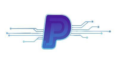 PayPal eWallet Logo in Cyan-Violett f&uuml;r Casoola Casino Einzahlungen