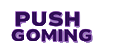 Push Gaming Spiele-Provider Logo mit Neon-Kontur