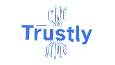 Trustly Banking-Logo in Blau-Violett f&uuml;r Casoola Casino Einzahlungen